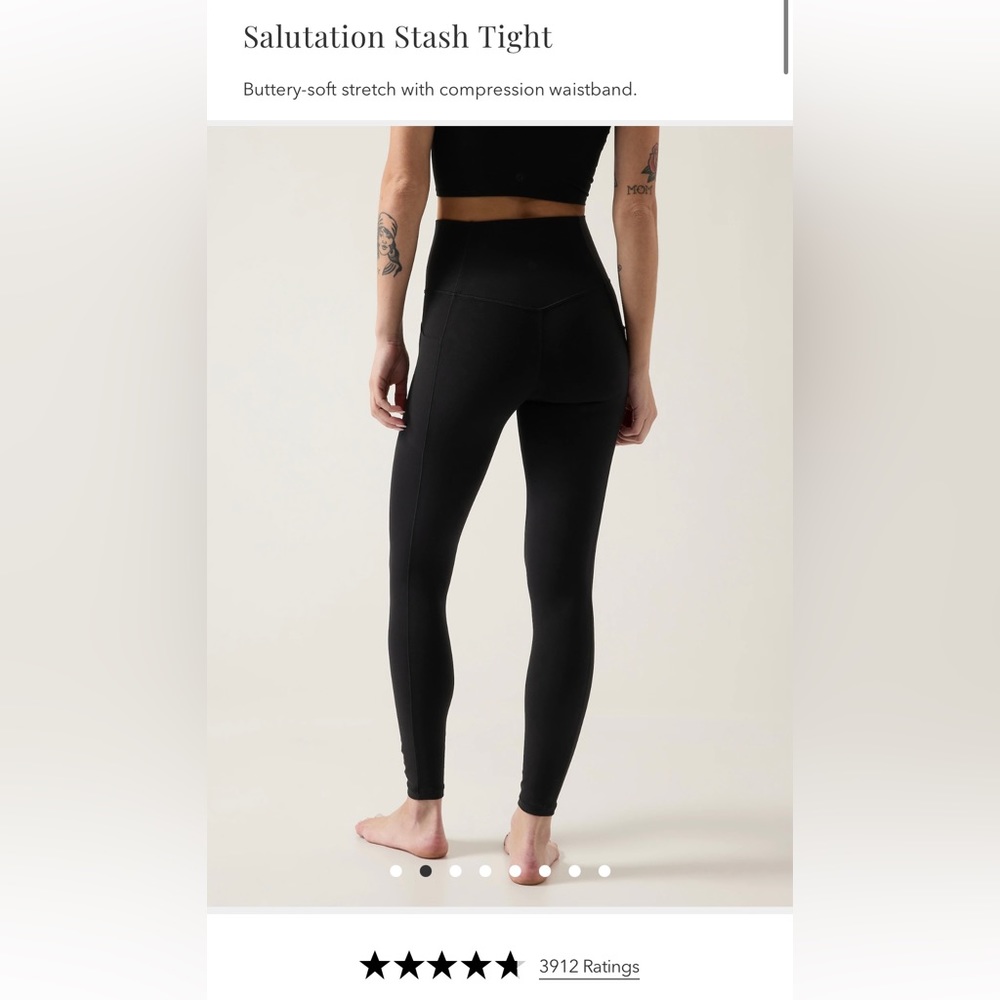 Athleta Stash Locket Salutation 7/8 Tight